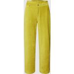 Reduzierte Gelbe Unifarbene Loose Fit s.Oliver RED LABEL Cordhosen aus Baumwollmischung für Damen Größe XS 