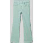 Mintgrüne Bestickte s.Oliver RED LABEL 5-Pocket Jeans für Kinder aus Baumwolle für Mädchen Größe 134 