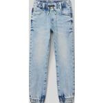 Blaue s.Oliver RED LABEL 5-Pocket Jeans für Kinder aus Baumwollmischung Größe 122 