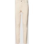 Reduzierte Beige s.Oliver RED LABEL Straight Leg Jeans mit Reißverschluss aus Baumwollmischung für Damen Größe XS Weite 44, Länge 30 