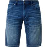 Dunkelblaue s.Oliver RED LABEL Jeans-Shorts mit Reißverschluss aus Baumwollmischung für Herren Größe S 