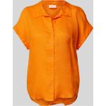 Orange s.Oliver RED LABEL Hemdblusen aus Leinen für Damen Größe M 