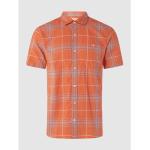Reduzierte Orange Karo s.Oliver RED LABEL Regular Fit Hemden aus Baumwolle für Herren Größe XL 