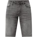 Reduzierte Hellgraue s.Oliver RED LABEL Jeans-Bermudas mit Reißverschluss aus Baumwollmischung für Herren Größe S - versandkostenfrei 