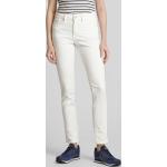 Offwhitefarbene s.Oliver RED LABEL Slim Fit Jeans aus Baumwollmischung für Damen Größe L Weite 44, Länge 30 