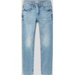Blaue s.Oliver RED LABEL Slim Jeans für Kinder mit Reißverschluss aus Baumwollmischung für Jungen Größe 170 