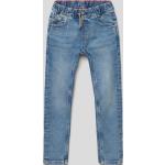 Blaue s.Oliver RED LABEL Slim Jeans für Kinder aus Baumwolle für Jungen Größe 128 