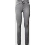 Reduzierte Hellgraue s.Oliver RED LABEL Slim Fit Jeans mit Reißverschluss aus Baumwollmischung für Damen Größe XS Weite 34, Länge 34 