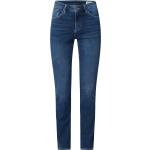 Blaue s.Oliver RED LABEL Slim Fit Jeans mit Reißverschluss aus Baumwolle enganliegend für Damen Größe S Weite 36, Länge 30 