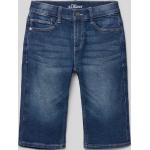 Blaue s.Oliver RED LABEL Jeans Shorts für Kinder mit Reißverschluss aus Baumwolle für Jungen Größe 164 