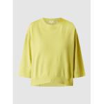 Reduzierte Gelbe 3/4-ärmelige s.Oliver RED LABEL Damensweatshirts aus Baumwolle Größe L 