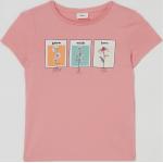 Hellrosa s.Oliver RED LABEL Printed Shirts für Kinder & Druck-Shirts für Kinder aus Baumwolle für Mädchen Größe 128 