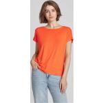 Korallenrote s.Oliver RED LABEL T-Shirts aus Viskose für Damen Größe XS 
