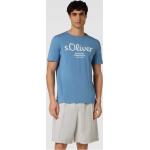 Blaue s.Oliver RED LABEL T-Shirts aus Baumwolle für Herren Größe M 