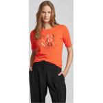 Korallenrote s.Oliver RED LABEL T-Shirts aus Baumwolle für Damen Größe M 