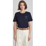 Marineblaue s.Oliver RED LABEL T-Shirts aus Baumwolle für Damen Größe L 