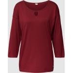 Bordeauxrote Unifarbene s.Oliver RED LABEL T-Shirts für Damen Größe XS 
