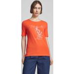 Korallenrote s.Oliver RED LABEL T-Shirts aus Baumwollmischung für Damen Größe S 