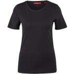 Schwarze s.Oliver RED LABEL T-Shirts aus Jersey für Damen Größe L 