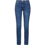 Blaue s.Oliver Denim Slim Fit Jeans mit Reißverschluss aus Denim für Damen Größe XS Weite 38, Länge 32 