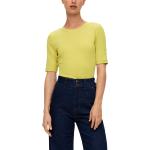 Gelbe s.Oliver T-Shirts aus Baumwolle für Damen Größe L 