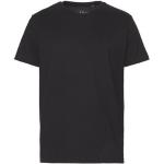 Schwarze Kurzärmelige s.Oliver Rundhals-Ausschnitt T-Shirts aus Jersey für Herren Größe S 