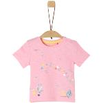 Reduzierte Pinke s.Oliver Kinder T-Shirts aus Baumwolle maschinenwaschbar für Mädchen Größe 62 