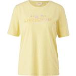 Gelbe s.Oliver Nachhaltige T-Shirts für Damen Übergrößen 
