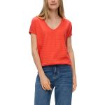 Orange s.Oliver V-Ausschnitt T-Shirts für Damen Größe M 