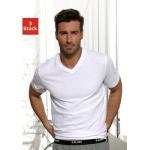 Weiße s.Oliver V-Ausschnitt T-Shirts aus Baumwolle für Herren Größe XXL 3-teilig 