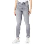 Reduzierte Graue Melierte Super Skinny s.Oliver Skinny Jeans mit Reißverschluss aus Denim für Damen Größe S Weite 44 