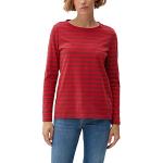 Reduzierte Rote Langärmelige s.Oliver T-Shirts aus Jersey für Damen Größe XS 