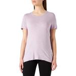 Reduzierte Lavendelfarbene Casual Kurzärmelige s.Oliver T-Shirts für Damen Größe M 