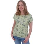Grüne Casual S`QUESTO V-Ausschnitt T-Shirts für Damen Größe M für den für den Sommer 