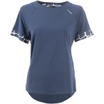 Blaue Casual Kurzärmelige S`QUESTO Rundhals-Ausschnitt T-Shirts aus Jersey für Damen Größe M für den für den Sommer 