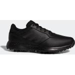 Schwarze adidas Golfschuhe mit Schnürsenkel in Normalweite aus Leder wasserdicht für Herren Größe 45,5 