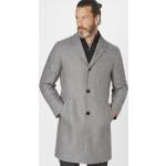 Reduzierte Graue Unifarbene Elegante S4 Jackets Maxi Langmäntel mit Reißverschluss aus Wolle für Herren Größe XXL für den für den Winter 