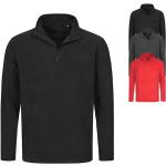 Rote Stedman Stehkragen Herrenfleecepullover & Herrenfleeceshirts mit Reißverschluss aus Fleece maschinenwaschbar Größe S 