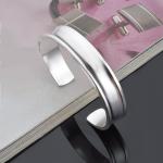 Graue Elegante Partnerarmbänder aus Silber für Damen zum Valentinstag 