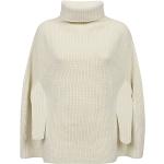 Reduzierte Weiße Rollkragen Kaschmir-Pullover aus Wolle für Damen Größe XS 