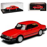 Rote Saab 900 Modellautos & Spielzeugautos 
