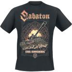 Schwarze Sabaton Rundhals-Ausschnitt T-Shirts für Herren Größe XXL 