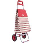 Sabichi Home Bistro Einkaufstrolley mit 2 Rädern, mit Wärmedämmung, 40 Liter Fassungsvermögen, rot/braun