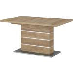 Braune Rustikale Esstische Holz aus Holz ausziehbar Breite 50-100cm, Höhe 50-100cm 