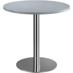 Reduzierte Silberne Runde Runde Tische Breite 0-50cm, Höhe 50-100cm, Tiefe 0-50cm 