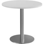 Reduzierte Silberne Runde Runde Tische Breite 0-50cm, Höhe 50-100cm, Tiefe 0-50cm 