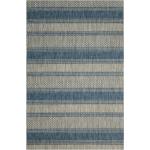 Blaue Gestreifte Moderne Safavieh Rechteckige Outdoor-Teppiche & Balkonteppiche aus Kunstfaser 200x300 