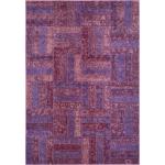 Dunkellilane Moderne Safavieh Rechteckige Patchwork Teppiche aus Kunstfaser 