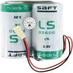 Saft Batterie F1x2 LS 33600 mit Futabastecker und Kabel (2 Stk., D, 17000 mAh), Batterien + Akkus