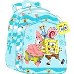 Blaue Spongebob Rucksack-Trolleys für Kinder zum Schulanfang 